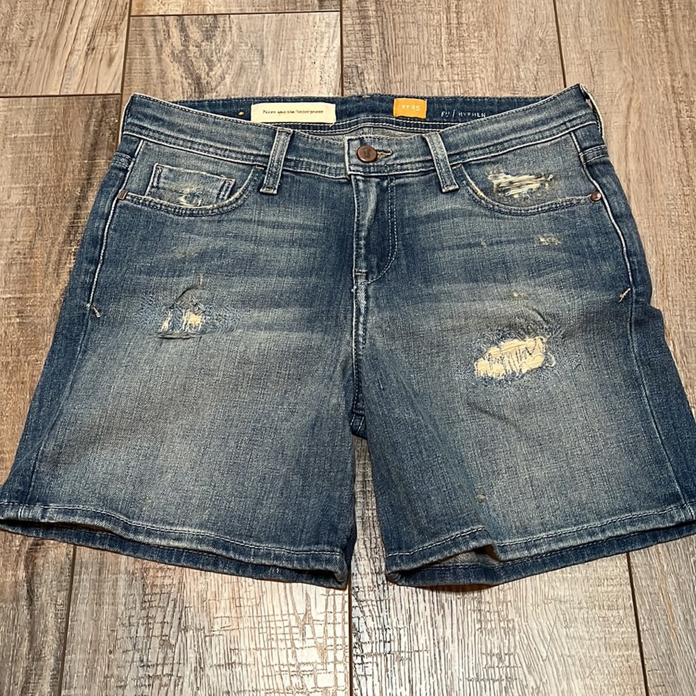 Anthropologie Pilcro and The Letterpress Hyphen Denim Shorts - Picture 9 of 10